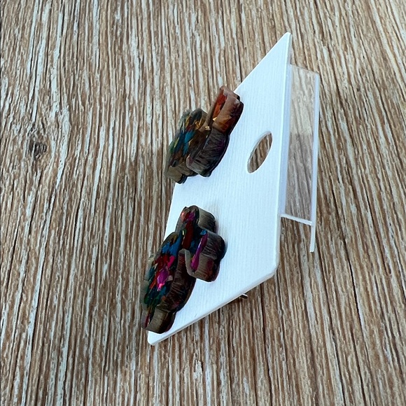 Source Unknown Multicolor Bunny Earrings NWT - Picture 2 of 8